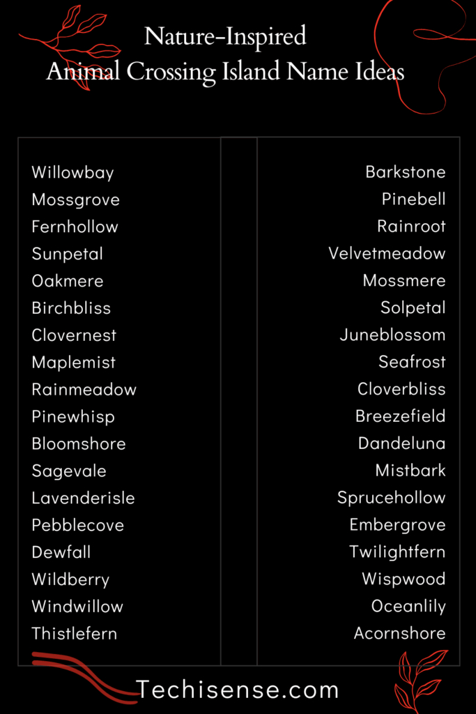 Nature-Inspired Animal Crossing Island Name Ideas