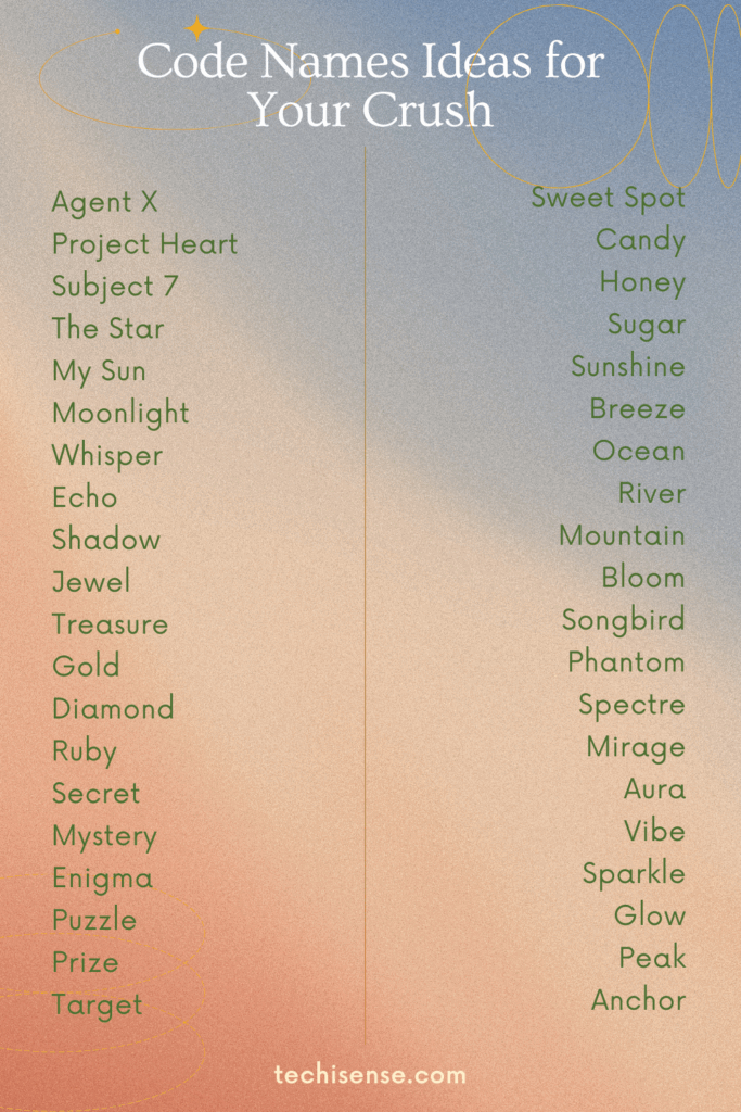 950+ Cool Code Name Ideas for Teams, Games, Project & More 2 Code Names Ideas for Your Crush